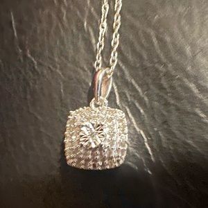 Cushion Cut 1/4 ct DIAMOND Necklace